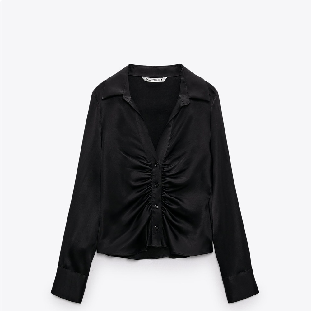 Zara satin effect blouse size small